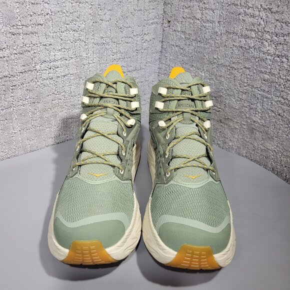 Hoka One One Anacapa 2 Mid Men's Size 11D Gray Leather Hiking Sneakers 1141633F - Picture 2 of 10